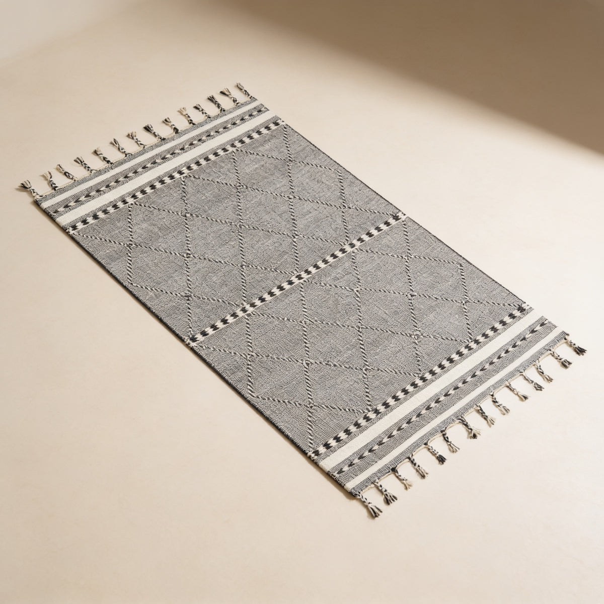 S146 handmade kilim rug — studio view