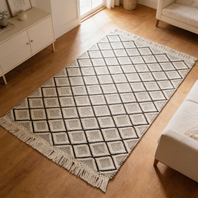 S151 handmade kilim rug — lifestyle view