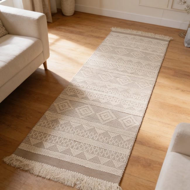 S153 handmade kilim rug — lifestyle view