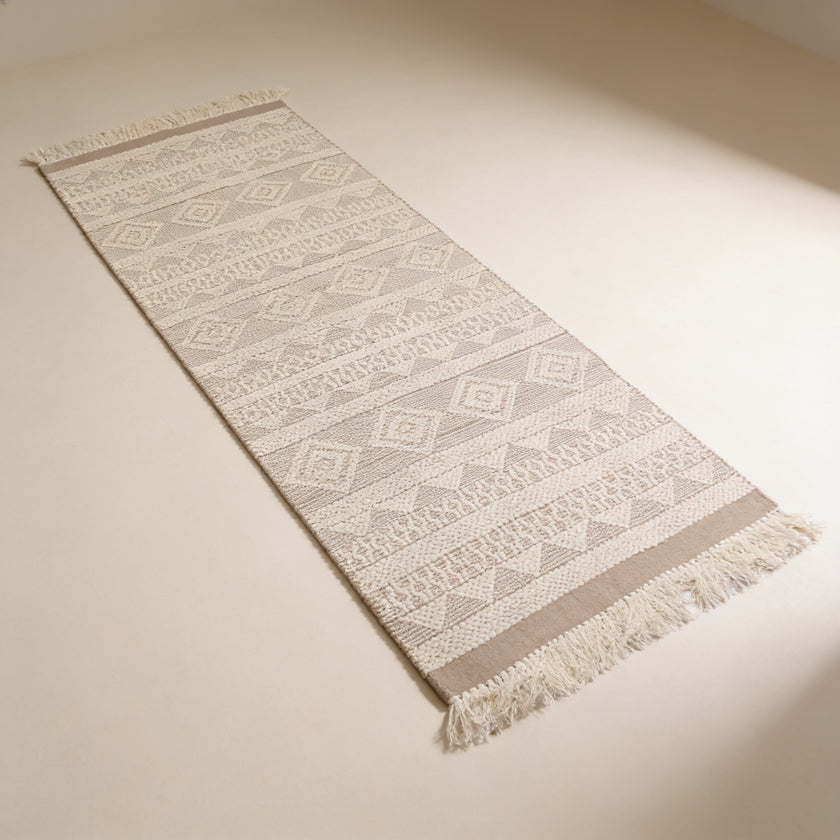 S153 handmade kilim rug — studio view