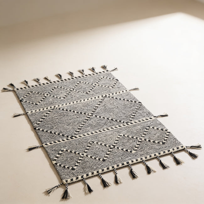 S154 handmade kilim rug — studio view