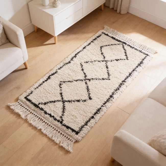 S155 handmade kilim rug — lifestyle view