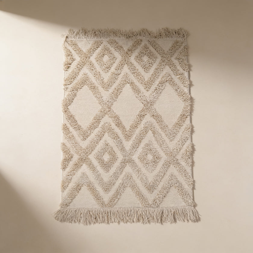 S156 handmade kilim rug — studio view