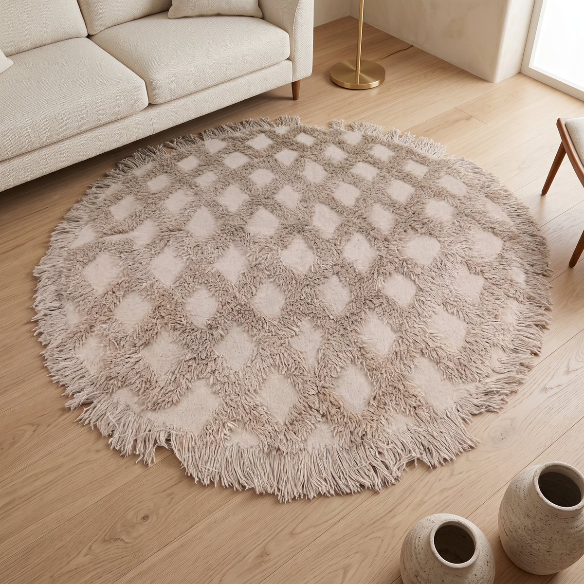 S157 handmade kilim rug — lifestyle view