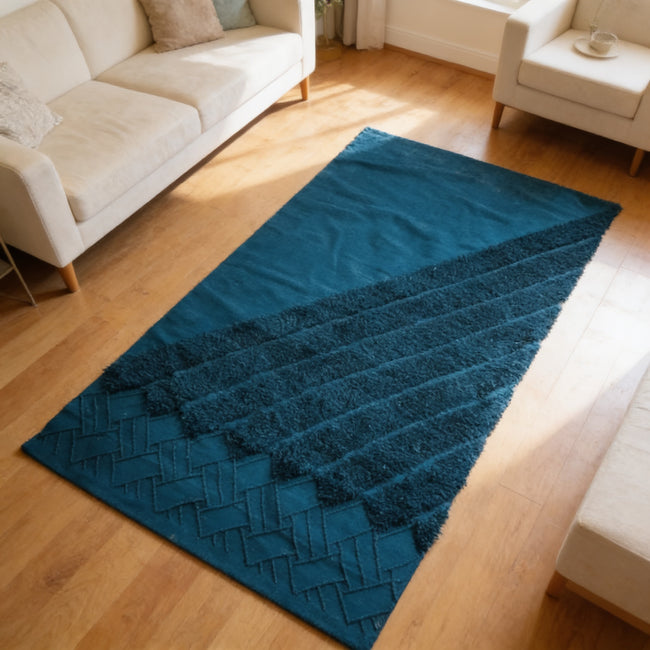 S160 handmade kilim rug — lifestyle view