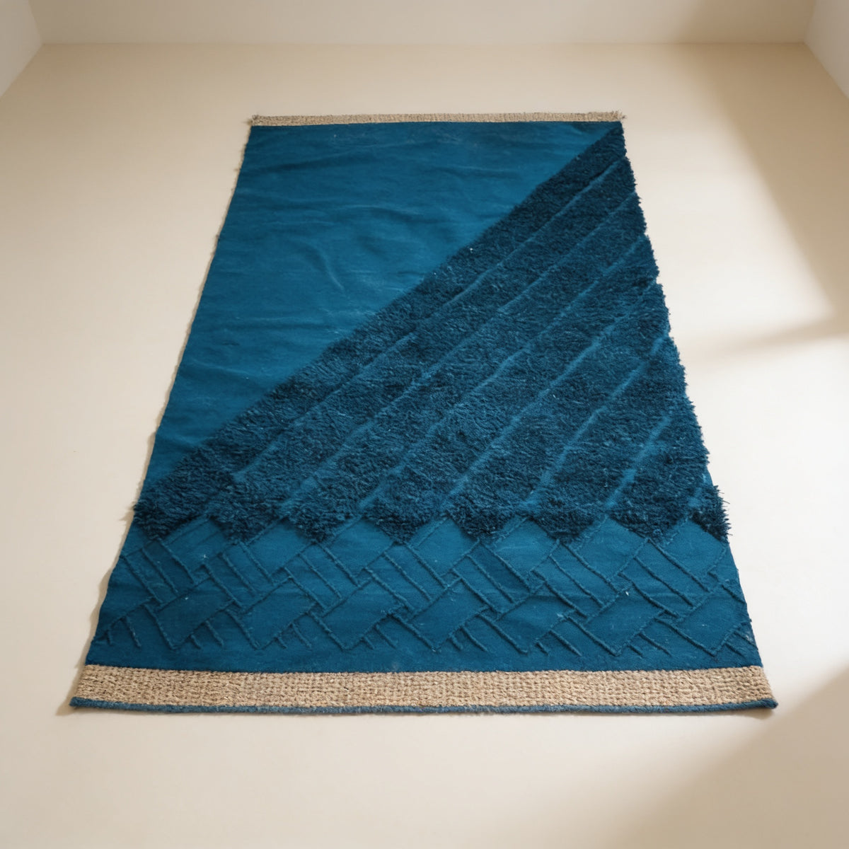S160 handmade kilim rug — studio view