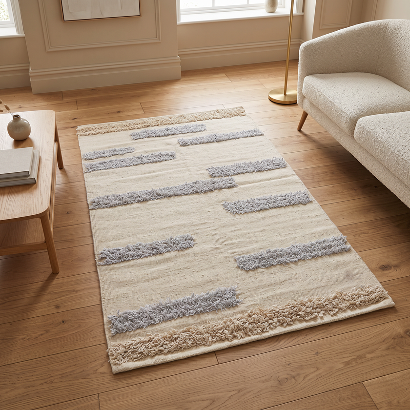 S161 handmade kilim rug — lifestyle view