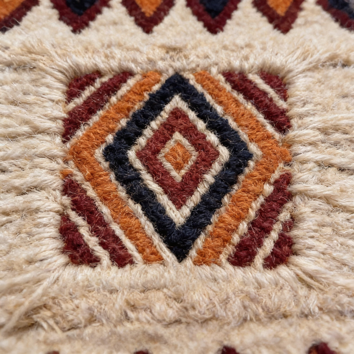 S162 handmade kilim rug closeup view