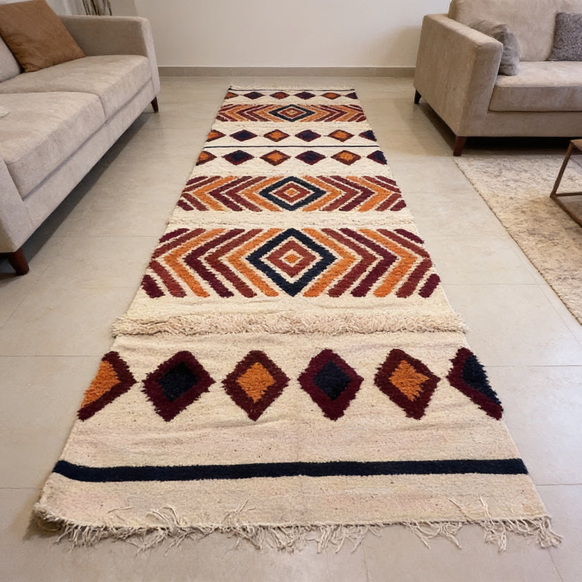 S162 handmade kilim rug lifestyle view