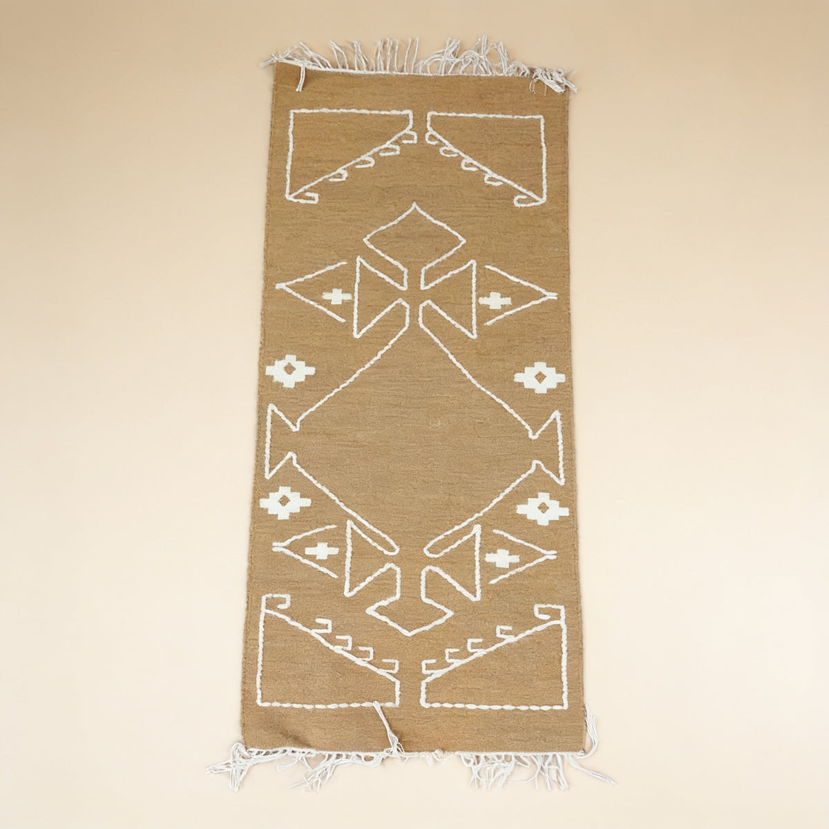 S164 handmade kilim rug studio view