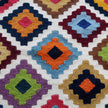 S165 handmade kilim rug closeup view