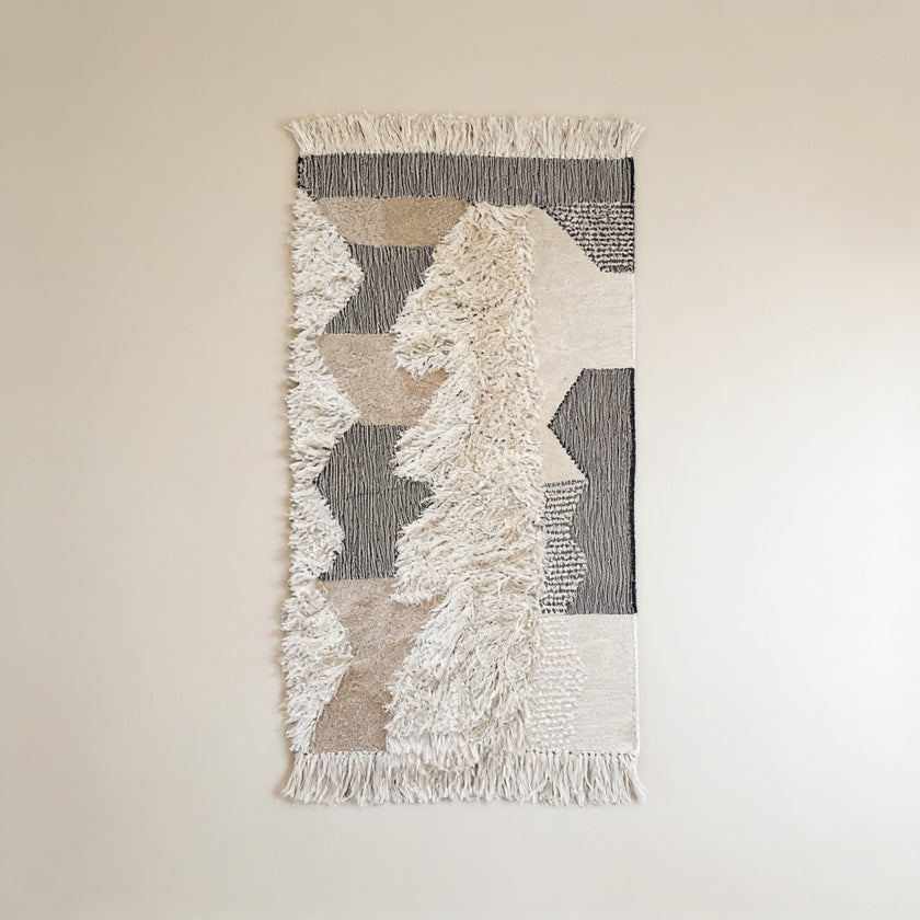 S166 handmade kilim rug studio view