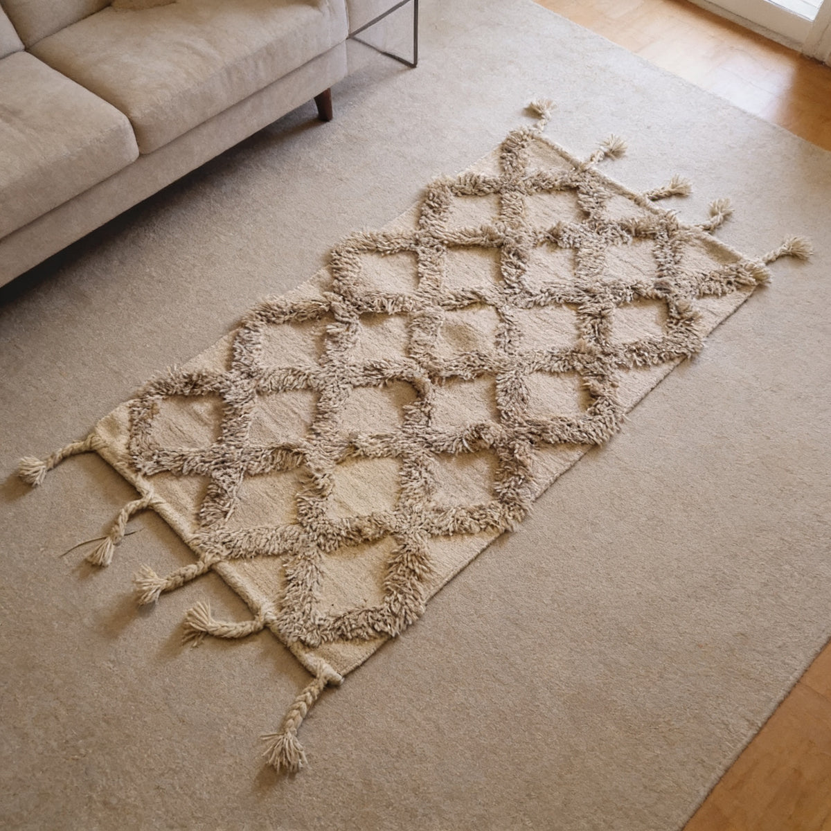 S167 handmade kilim rug lifestyle view