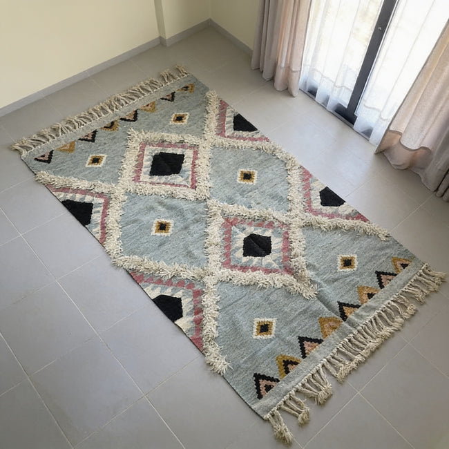 S168 handmade kilim rug lifestyle view