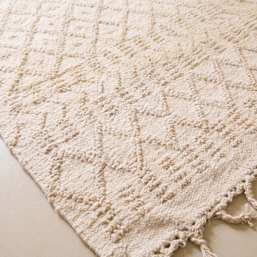 S17 handmade kilim rug — closeup view