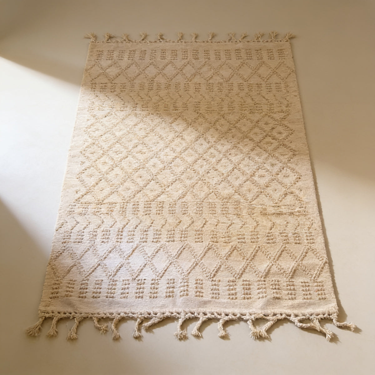 S17 handmade kilim rug — studio view