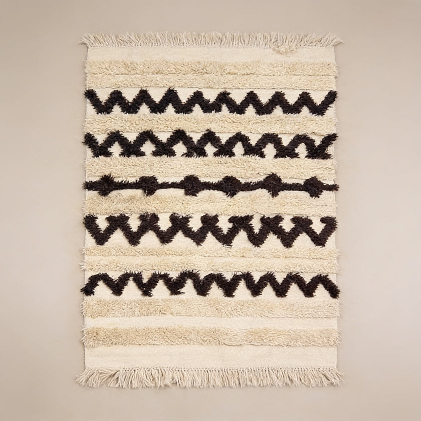 S171 handmade kilim rug studio view