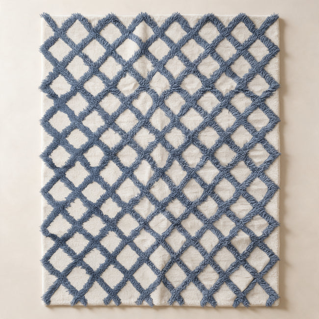S172 handmade kilim rug studio view