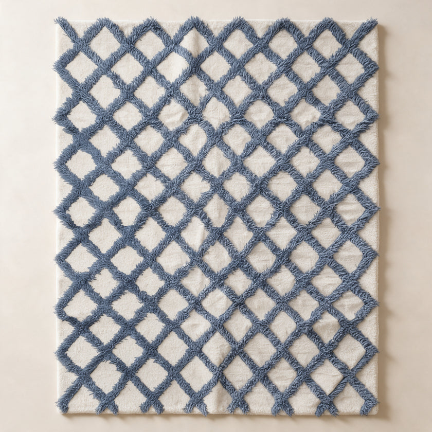S172 handmade kilim rug studio view