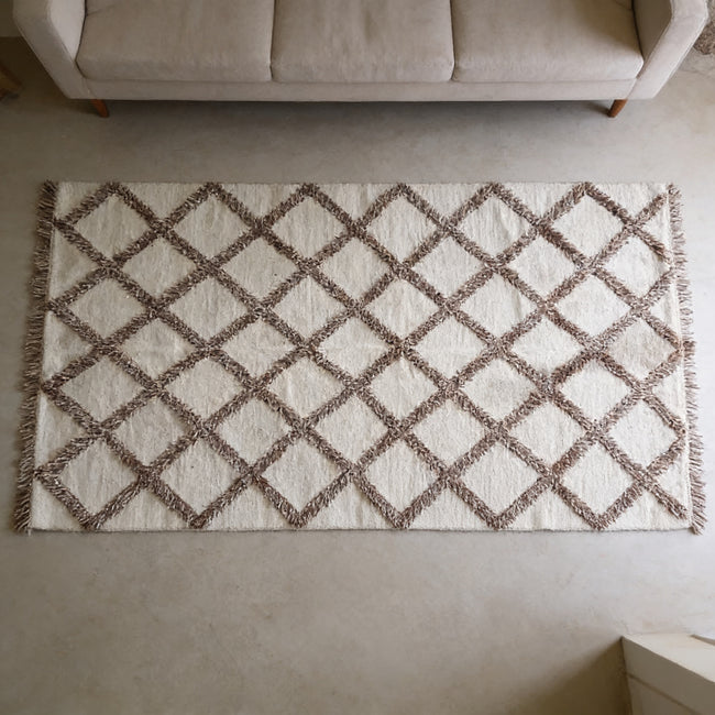 S173 handmade kilim rug lifestyle view
