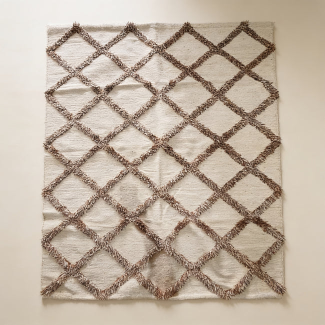 S173 handmade kilim rug studio view