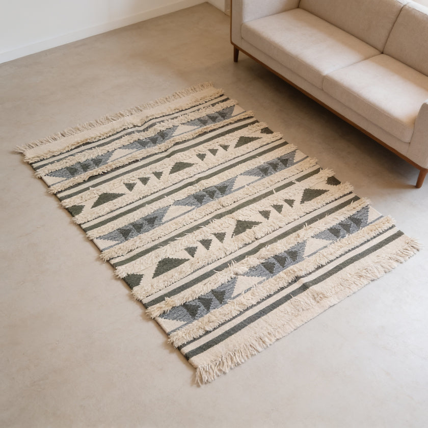 S176 handmade kilim rug lifestyle view
