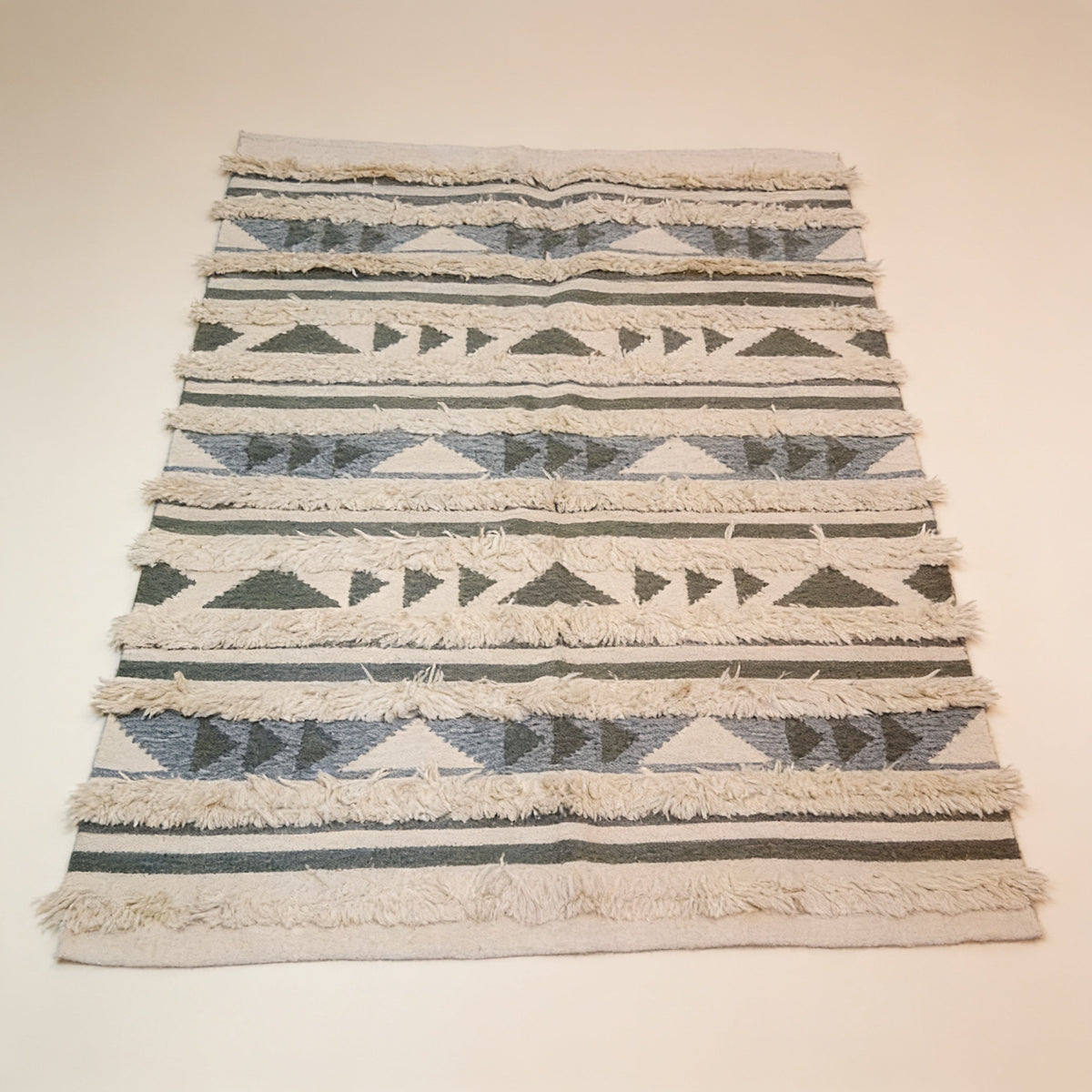 S176 handmade kilim rug studio view