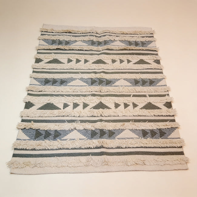 S176 handmade kilim rug studio view