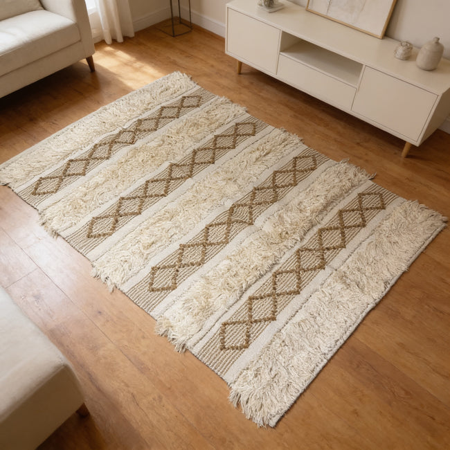 S18 handmade kilim rug — lifestyle view