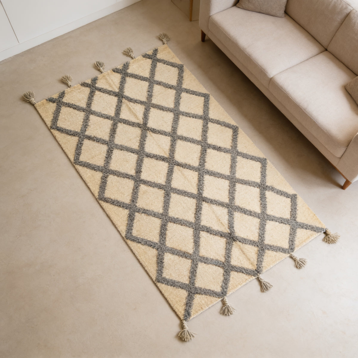 S199 handmade kilim rug lifestyle view