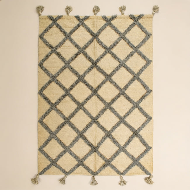 S199 handmade kilim rug studio view