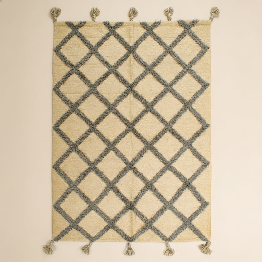S199 handmade kilim rug studio view