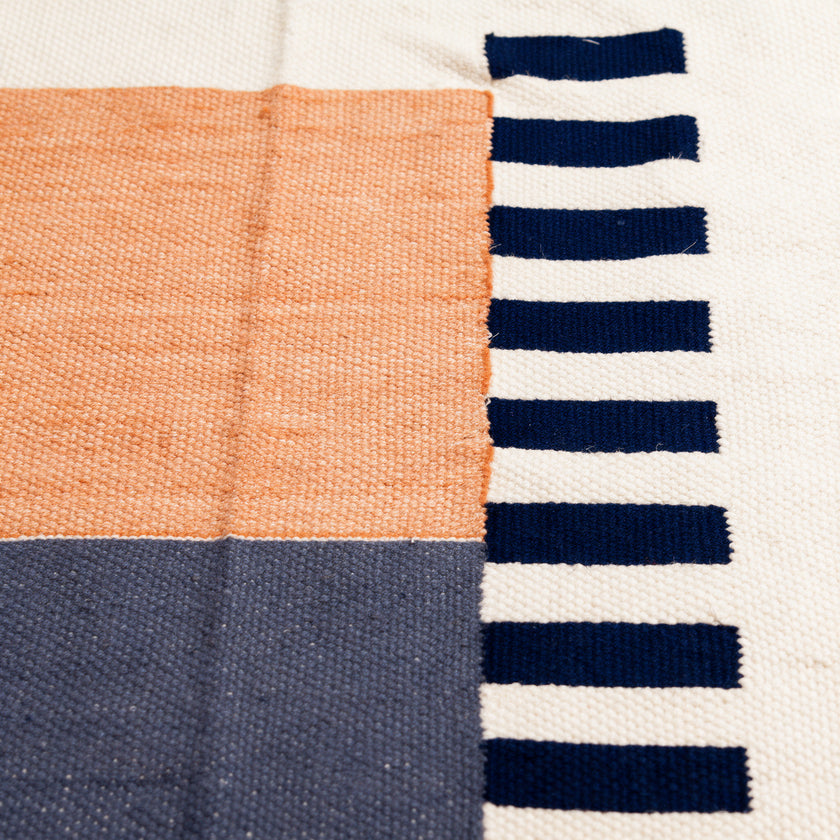 S203 handmade kilim rug closeup view