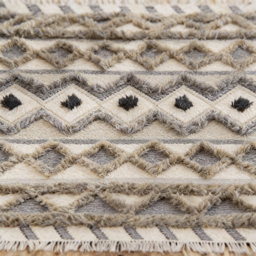 S208 handmade kilim rug closeup view