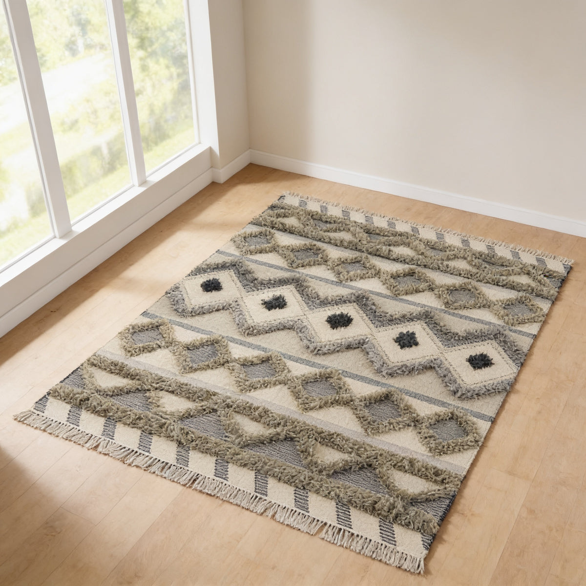 S208 handmade kilim rug lifestyle view