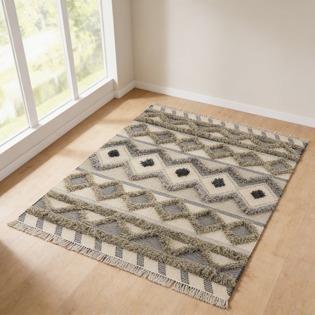 S208 handmade kilim rug lifestyle view