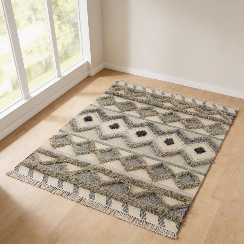 S208 handmade kilim rug lifestyle view
