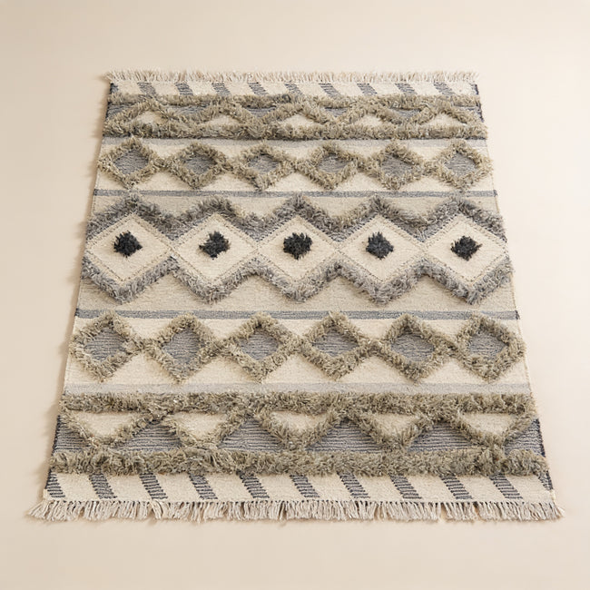S208 handmade kilim rug studio view