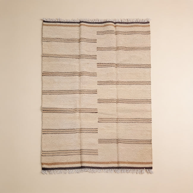 S209 handmade kilim rug studio view