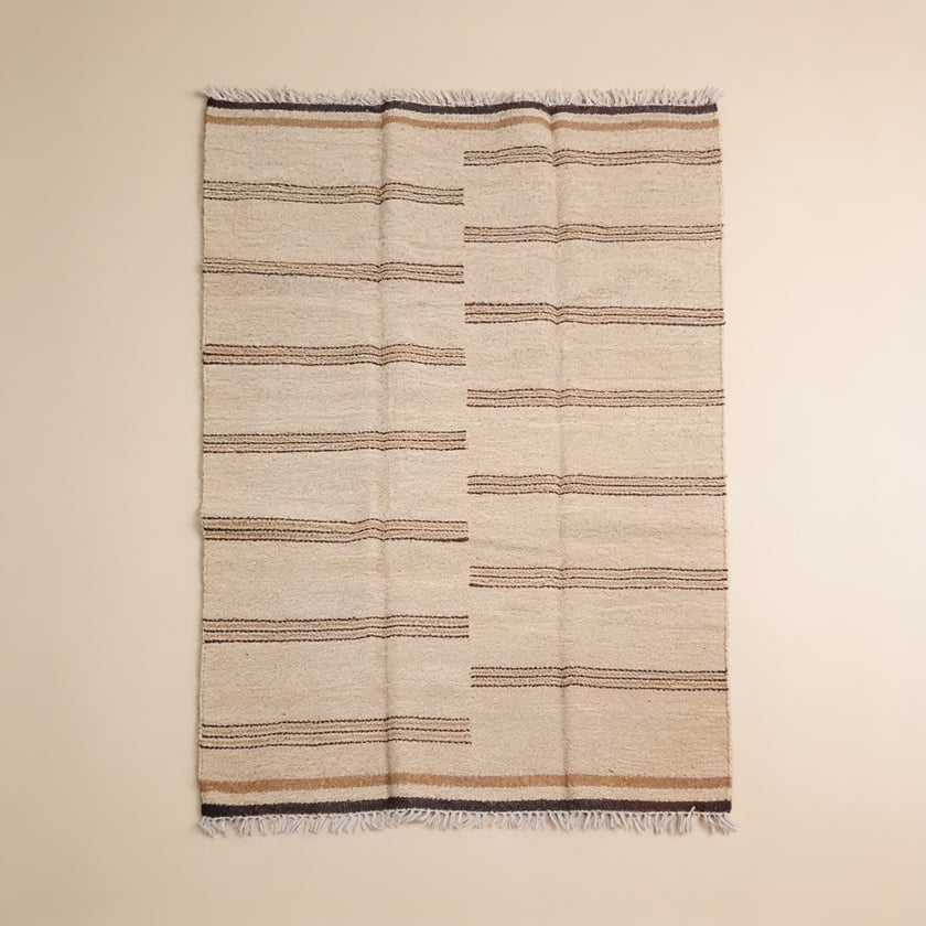 S209 handmade kilim rug studio view