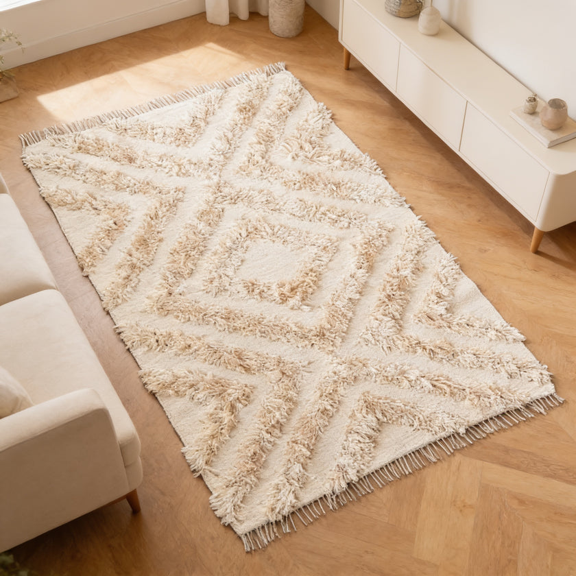 S21 handmade kilim rug — lifestyle view