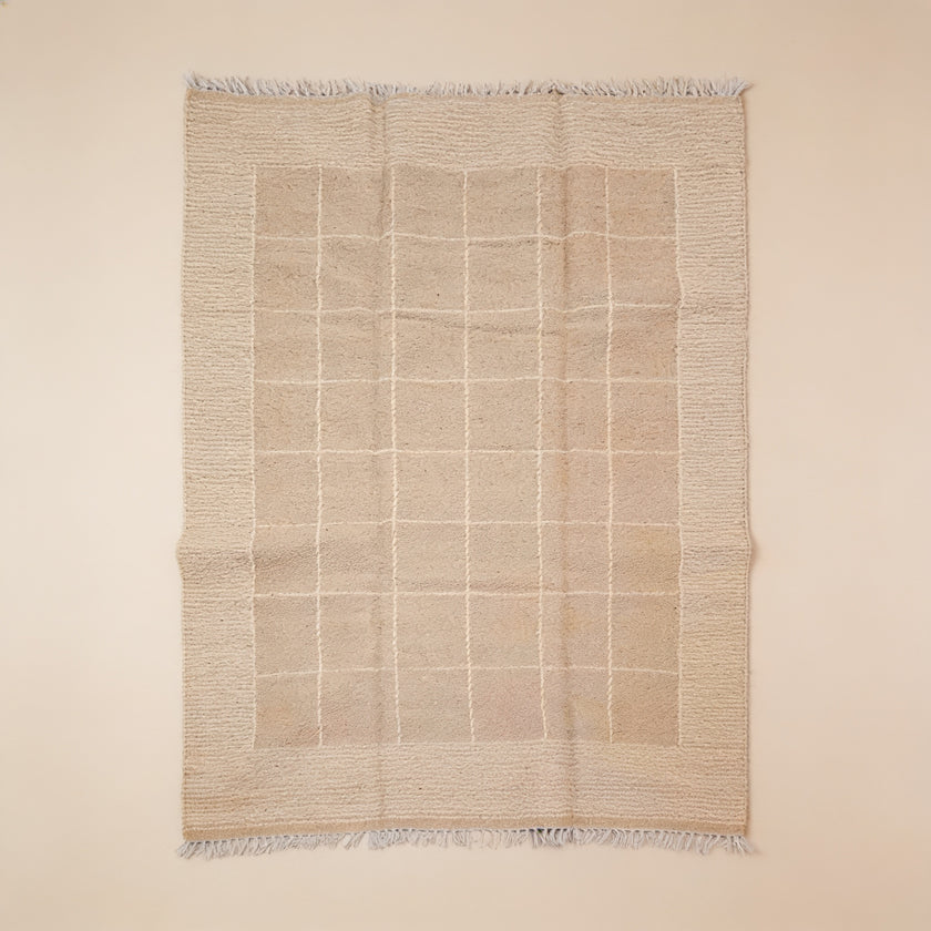 S210 handmade kilim rug studio view