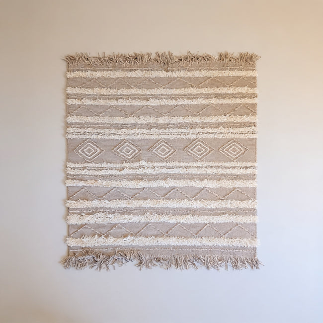 S211 handmade kilim rug studio view