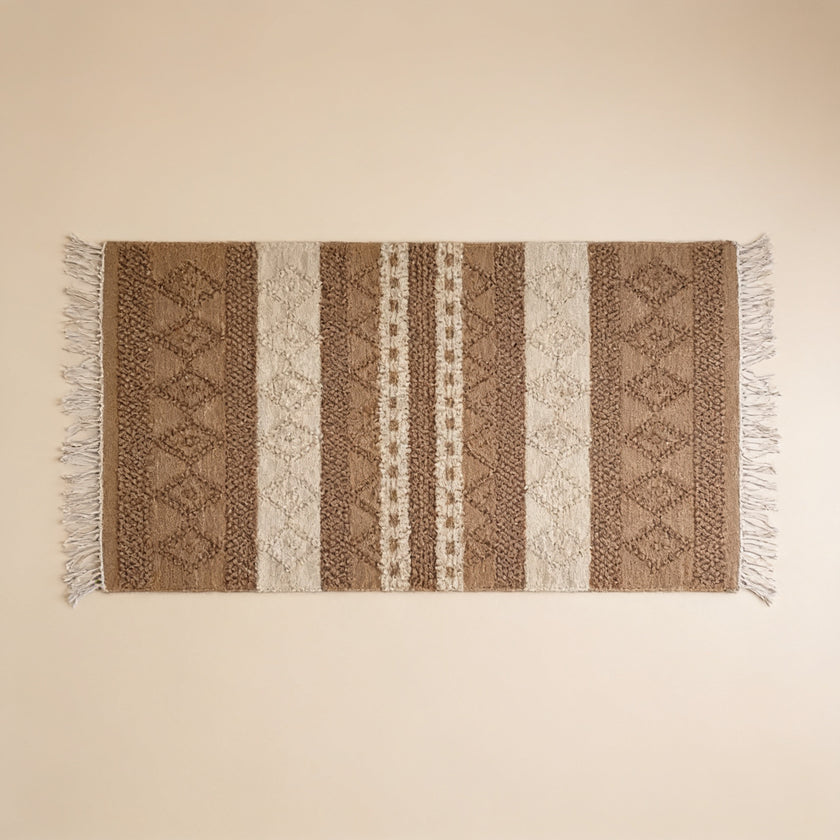 S216 handmade kilim rug studio view
