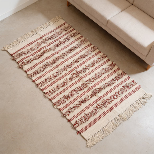 S217 handmade kilim rug lifestyle view
