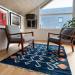 S218 handmade kilim rug lifestyle view