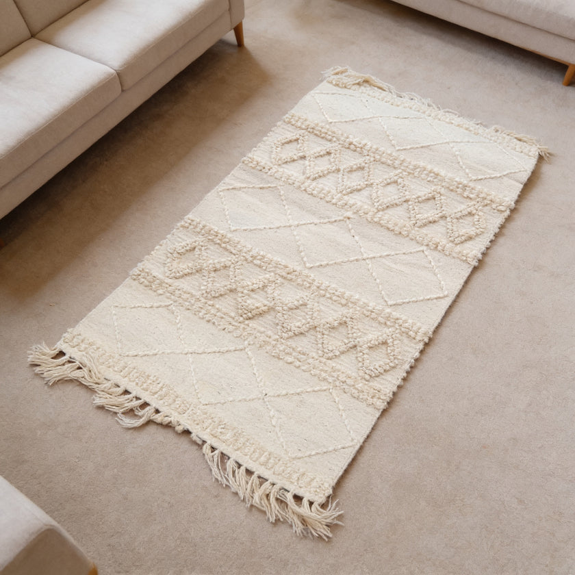 S219 handmade kilim rug lifestyle view