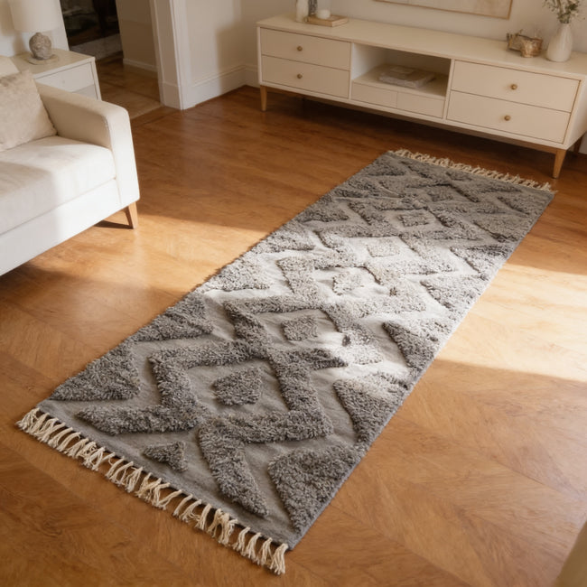 S22 handmade kilim rug — lifestyle view