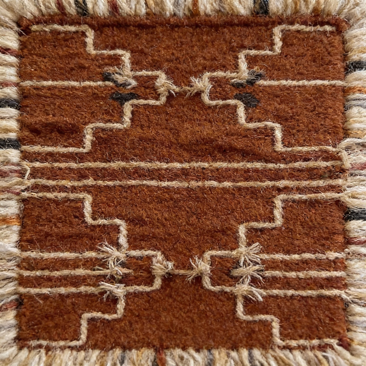 S220 handmade kilim rug closeup view