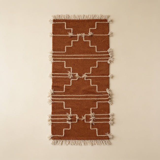 S220 handmade kilim rug studio view